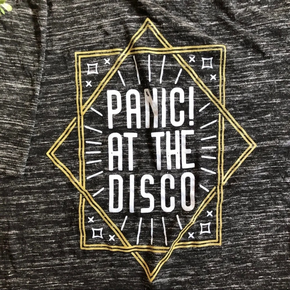 🎄 Panic at the disco T-shirt  gray SZ S - Picture 2 of 4